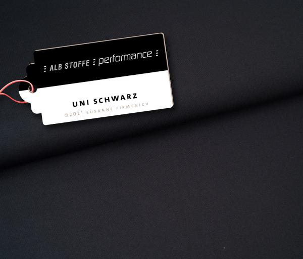Active Wear Performance Schwarz Uni Hamburger Liebe